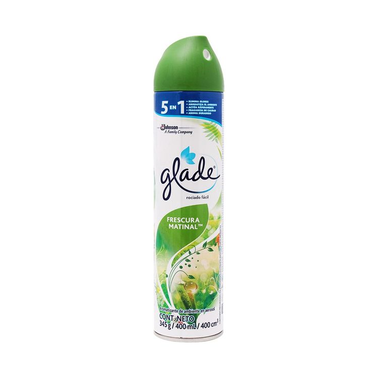 Glade® Aromatizante ambiental Frescura Matinal en Aerosol 400 ml