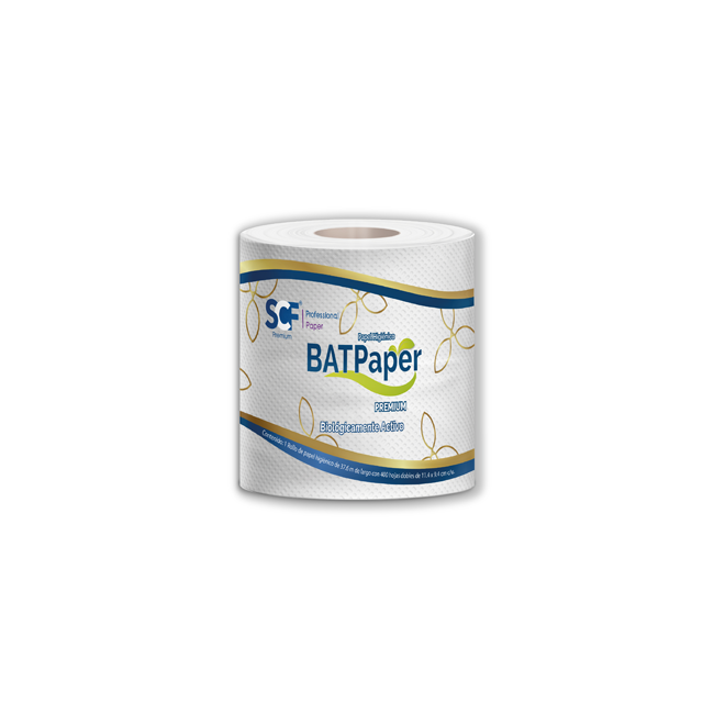 Papel Higiénico Tradicional  BATPAPER PREMIUM SCF®