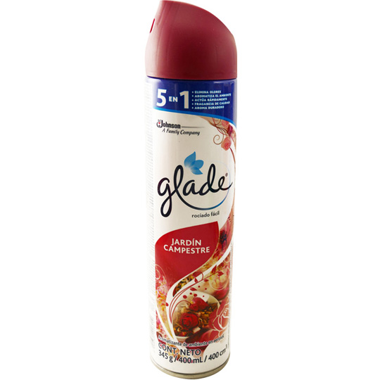 Glade® Aromatizante ambiental Jardin Campestre en Aerosol 400 ml