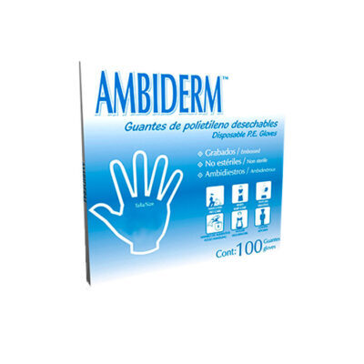 Ambiderm® Guante Polietileno Mediano Caja con 100pzas (BD-7070004-1 )