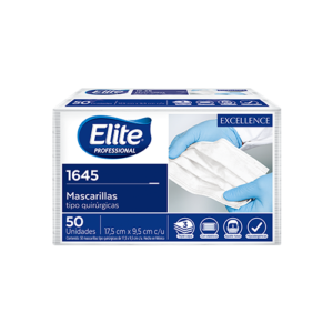 Elite® Mascarilla tipo Quirugica Desechable 3 capas Hipoalergenico